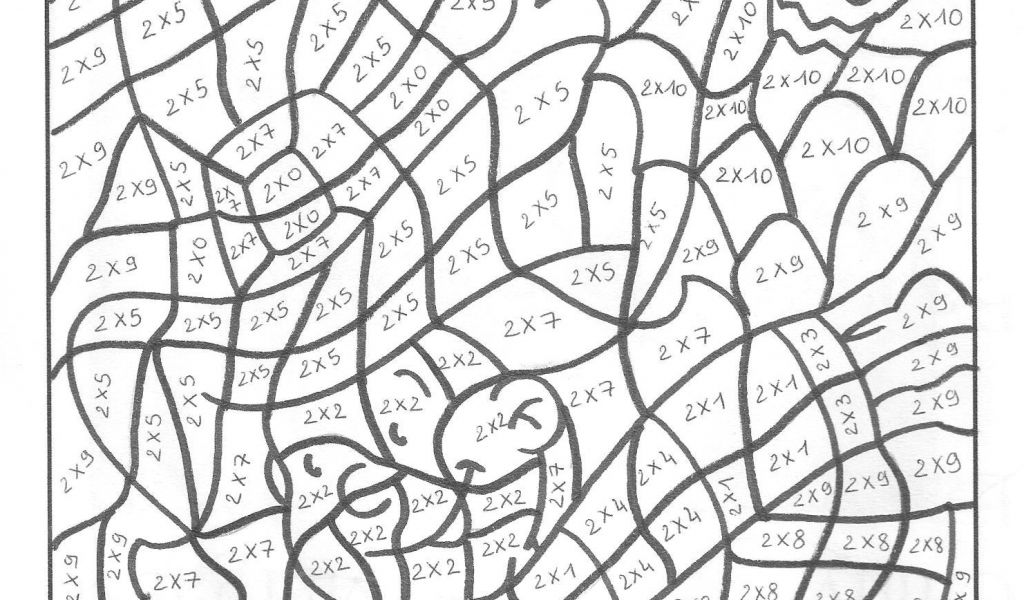 Coloriage Magique Table De Multiplication 4
