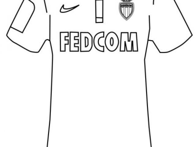 Coloriage Maillot De Foot Barcelone Coloriage Maillot as Monaco à