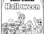 Coloriage Maison Pat Patrouille Paw Patrol Halloween 2 Coloring Page