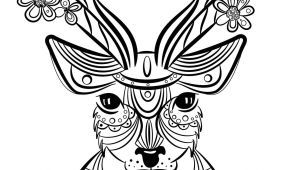 Coloriage Mandala Biche Coloriage Animaux Cerf Manman Stuffies Pinterest