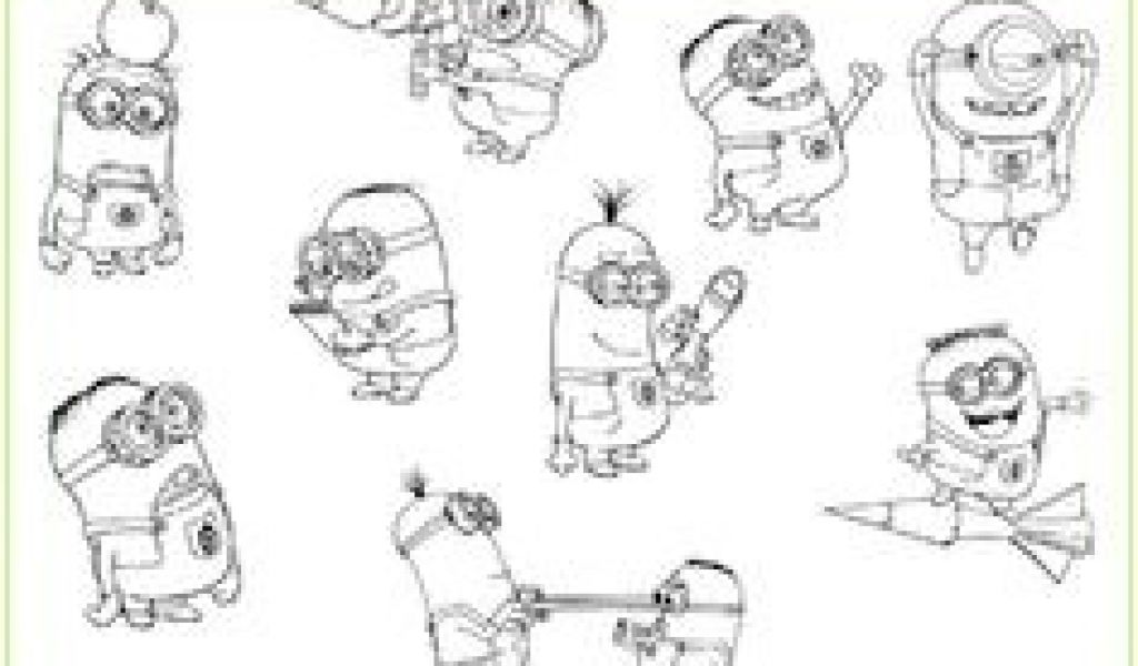 Coloriage Minions Moi Moche Et Méchant En Ligne Despicable Me Coloring