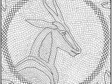 Coloriage Mosaique Gallo Romaine Mosa¯que D Une Antilope   Colorier A Vos Crayons