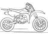 Coloriage Moto Trial Motorcycle Coloring Pages