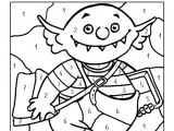 Coloriage Ogre Maternelle Le Petit Ogre Veut Aller   L école Coloriage Magique Avec Des
