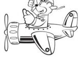 Coloriage Pilote D Avion Coloriage Pour Enfant Un Jet Dans L Espace Avec son Pilote