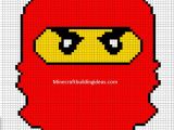 Coloriage Pixel Art A Imprimer Gratuit Red Ninjago Perler Design Perler Beads Pinterest