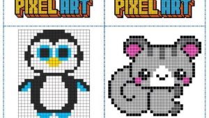 Coloriage Pixel Art Animaux Fichier Mod¨les Pixel Art Pour Les Temps D Autonomie