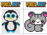Coloriage Pixel Art Facile Fichier Mod¨les Pixel Art Pour Les Temps D Autonomie