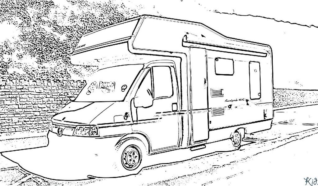 Coloriage Playmobil Camping Car Camping Car Coloriage 600 Ovh