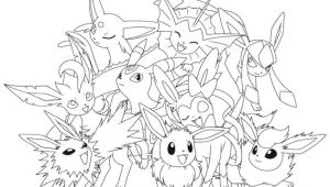 Coloriage Pokemon Famille Evoli Coloriage Evoli Et Ses évolutions