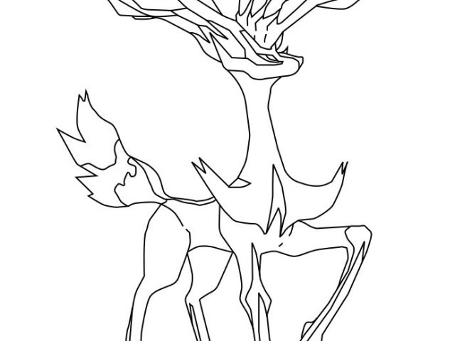 Coloriage Pokemon Xerneas à Imprimer Gratuit Coloriage Pokemon X Et Y