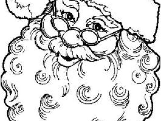 Coloriage Portrait Pere Noel Coloriages Pere Noel En Portrait Page 1 