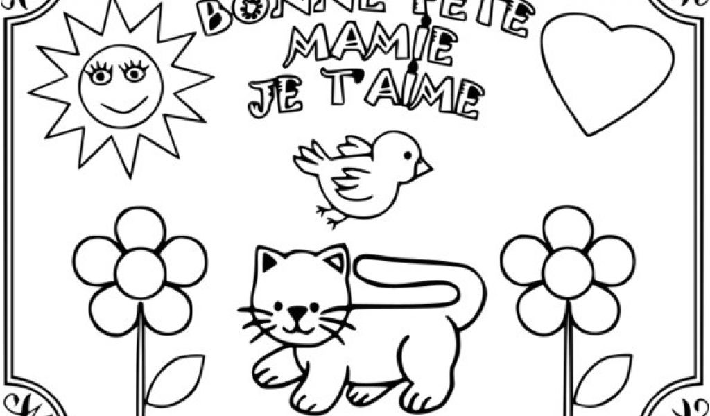 Coloriage Pour Fete Des Mamies Coloriage Bonne F Te Grand Maman Danieguto