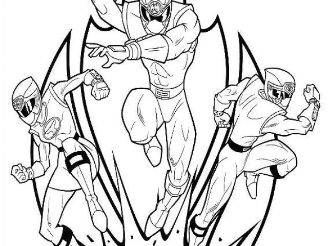 Coloriage Power Rangers Ninja Steel
