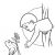 Coloriage Samsam Simon Coloriage De Madame Cigogne Portant Un Bébé tout souriant