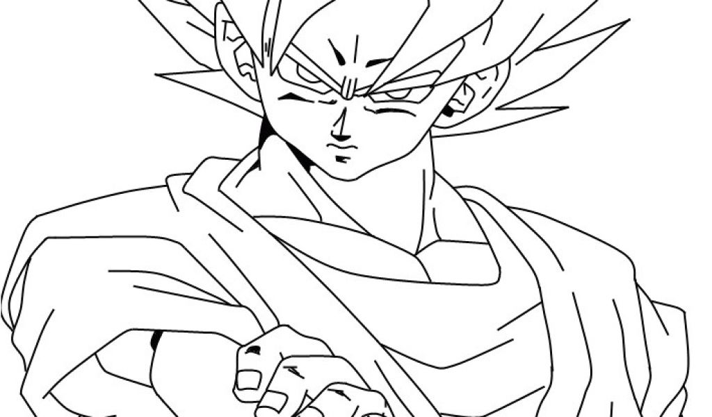 Coloriage Sangoku Super Sayen 2
