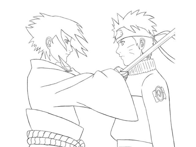 Coloriage Sasuke Et Itachi Coloriage Naruto Shippuden En Couleur