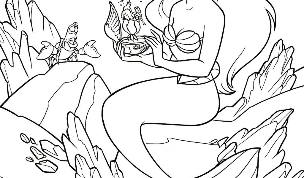 Coloriage Sirène Ariel A Imprimer Coloring Pages Disney Little Mermaid