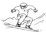 Coloriage Snowboard Snowboard Planche   Neige 50 Transport – Coloriages   Imprimer