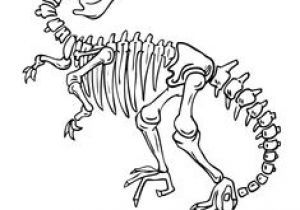 Coloriage Squelette Dinosaure Coloriage De Fossiles De Dinosaures Squelette De Triceraptor
