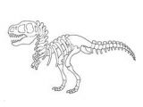Coloriage Squelette Dinosaure Coloriage De Fossiles De Dinosaures Squelette De Triceraptor