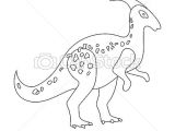 Coloriage Squelette Dinosaure Style Préhistorique Contour Ic´ne Dinosaure Symbole