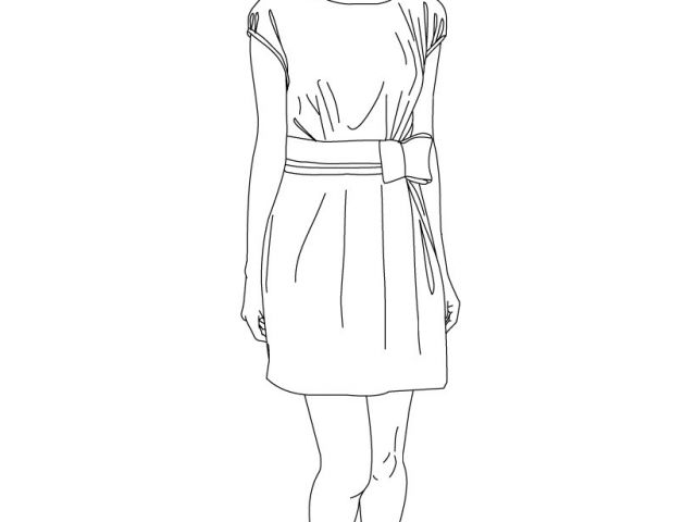 Coloriage top Model A Habiller à Imprimer Mannequin 1 Métiers Et