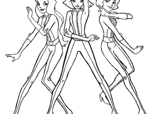 Coloriage totally Spies A Faire Sur L ordinateur Coloriage ...