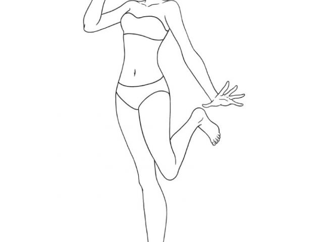 Coloriage totally Spies Alex Alex En Maillot De Bain Est Un Coloriage