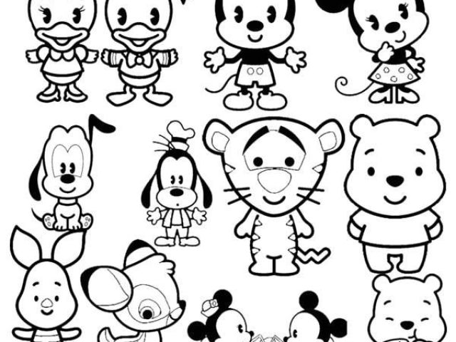 Coloriage Tsum Tsum Gratuit Coloriage Disney Cuties Tsum Tsum Dessin à