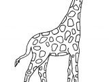 Coloriages D Animaux De La Savane Dessin   Colorier D Une Belle Girafe …