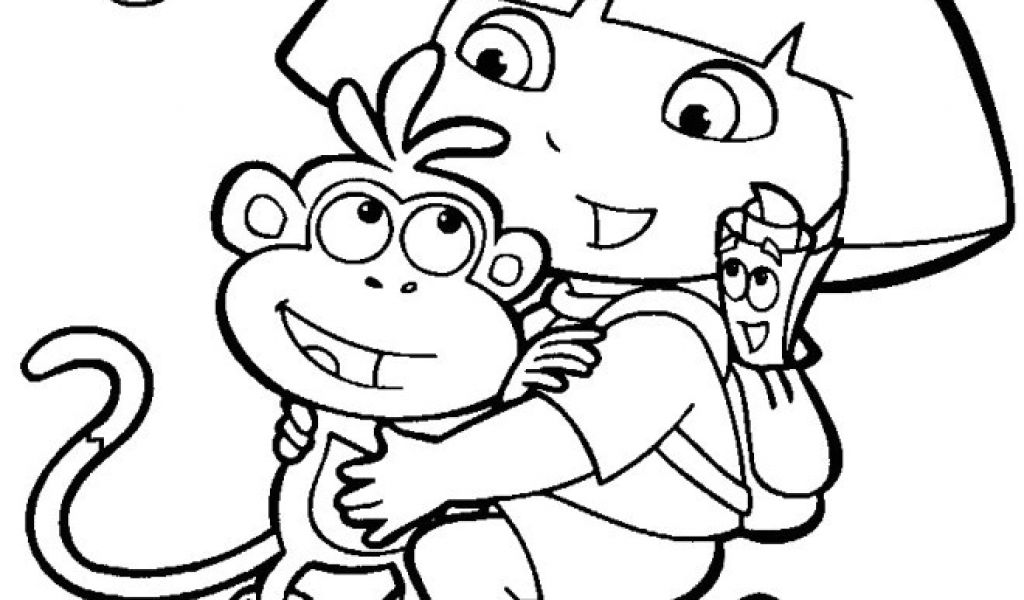 Coloriages Dessin Animé à Imprimer Coloriage Dessin De Dora Dessin