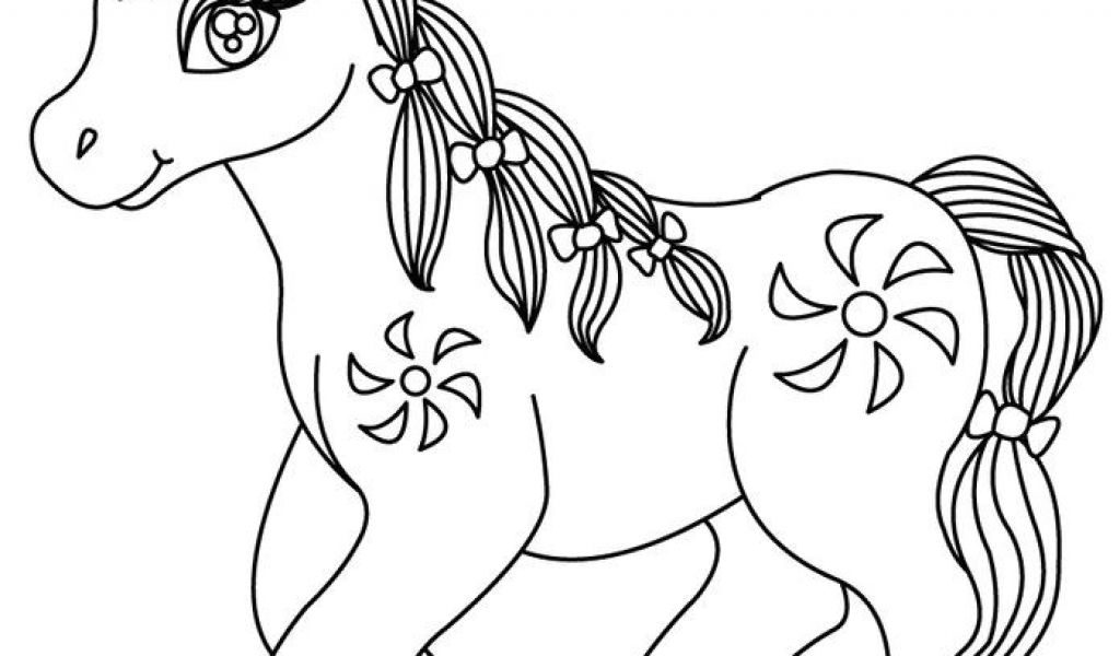 Des Coloriages De Chevaux Coloriages Cheval Cheval Kawaii Az Coloriage