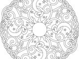 Jeux De Coloriage De Rosace Celestial Mandala Box Card and Coloring Page