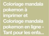 Jeux De Coloriage En Ligne Pour Adulte Coloriage Mandala Pokemon   Imprimer Et Coloriage Mandala