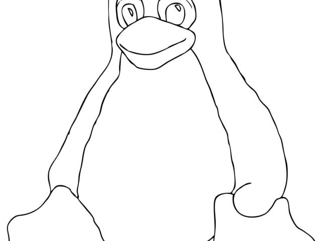 Jeux De Tux Paint Coloriage Linux Tux Penguin Coloring Page | danieguto.net