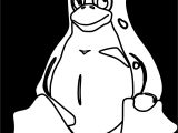 Jeux De Tux Paint Coloriage Penguin Outline Drawing at Getdrawings