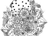 Livre Coloriage Adulte Fleur Dirigez L Illustration Fleurs Dessin De Griffonnage De Champignon