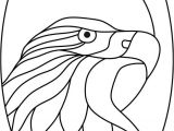 Modele Coloriage Mosaique Bald Eagle Pattern Coloring or Free Stained Glass