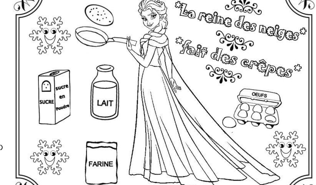 Nounou Du nord Coloriage Chandeleur Coloriage La Reine Des ...