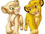 Simba Et Nala Coloriage Simba and Nala as Cubs